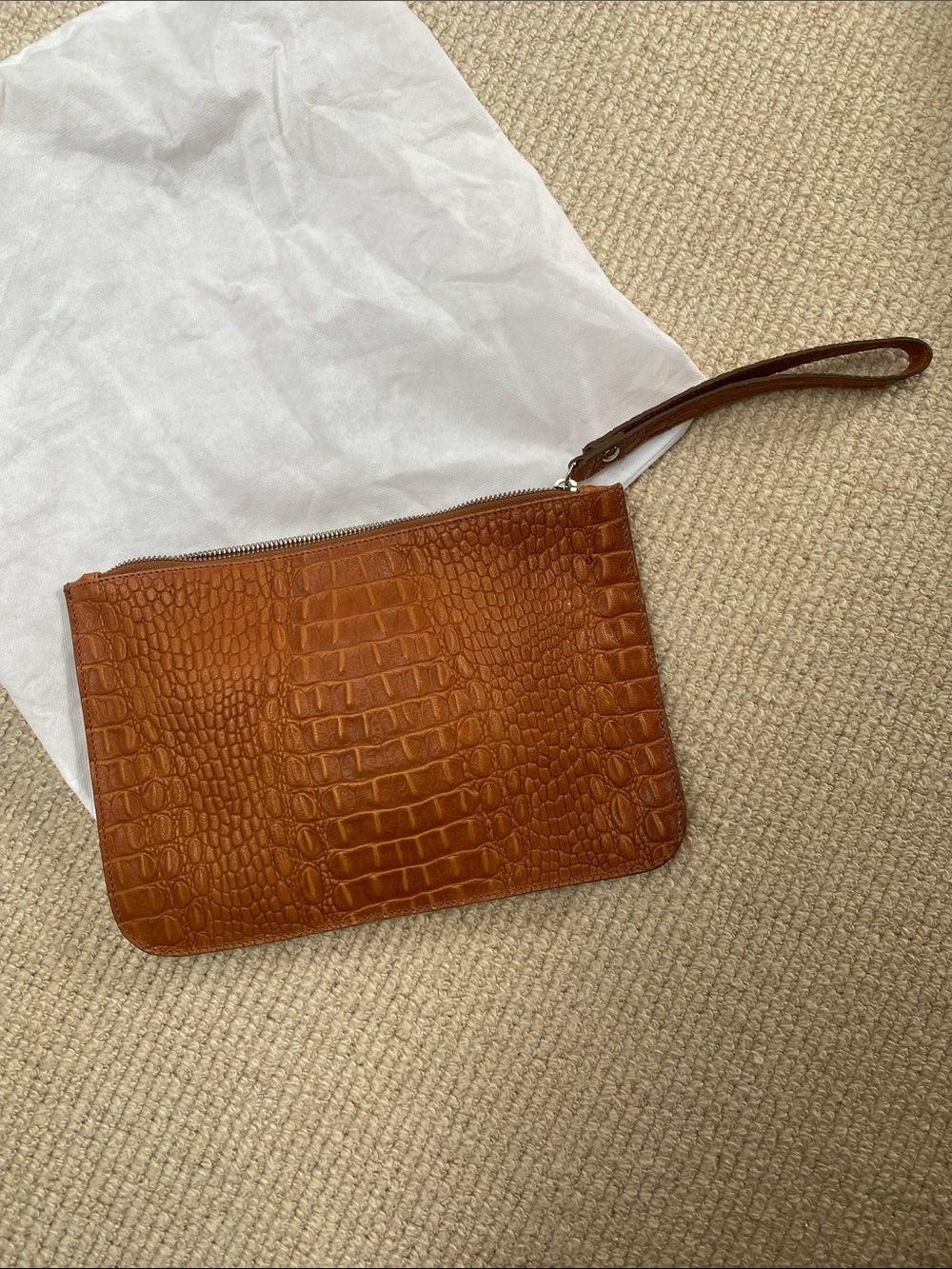 New Clarissa C. Made in Italy Gorgeous Leather Clutch